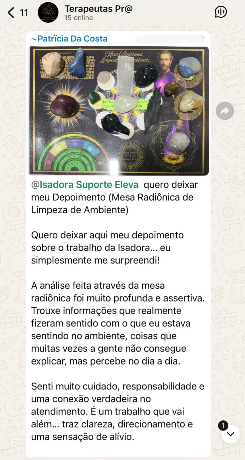 Depoimento Patrícia Da Costa